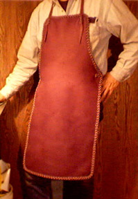 custom handmade leather work apron